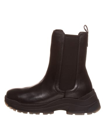 Marc O'Polo Shoes Skórzane sztyblety "Maia 12A" w kolorze czarnym