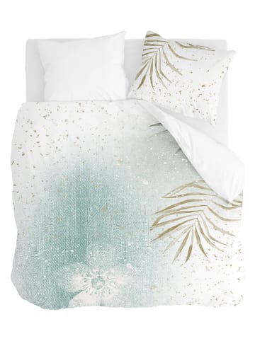 Walra Renforcé beddengoedset "Painted Nature" groen/goudkleurig