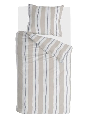 Walra Komplet pościeli renforcé "Nautic Stripes" w kolorze beżowym