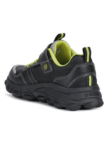 Geox Sneakersy "Spheritt" w kolorze czarno-limonkowym
