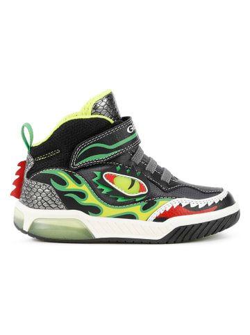Geox Sneakers "Inek" in Grau/ Limette