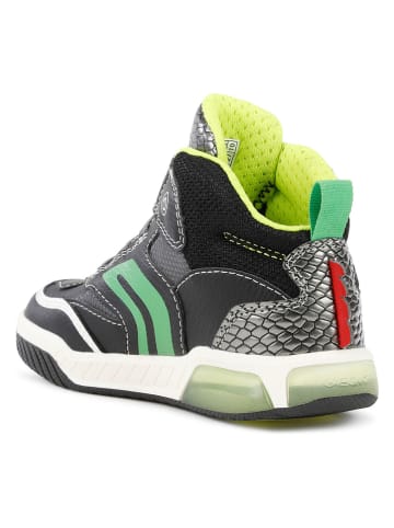 Geox Sneakers "Inek" in Grau/ Limette