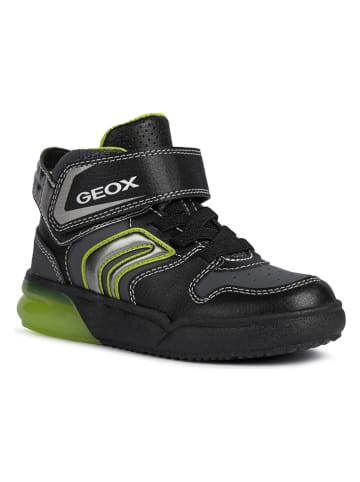 Geox Sneakers "Grayjay" antraciet/limoengroen