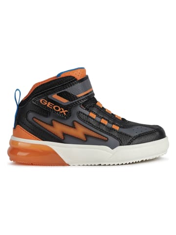 Geox Sneakers "Grayjay" in Anthrazit/ Orange