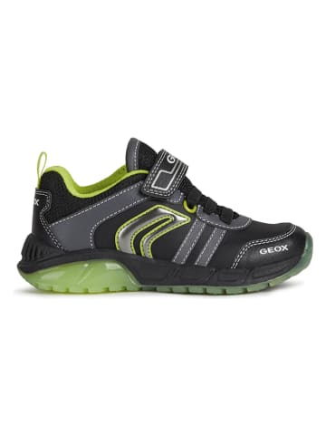 Geox Sneakers "Spaziale" zwart/limoengroen