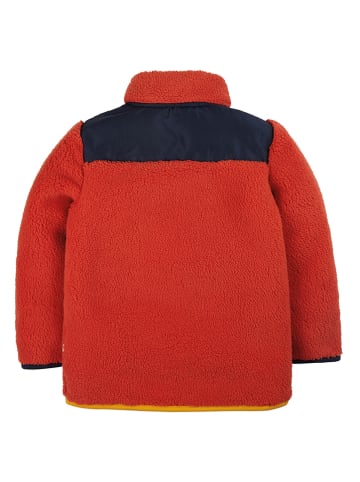 Frugi Fleece trui "Ted" rood/donkerblauw