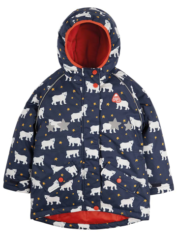 Frugi Regenjas "Polar Bears" donkerblauw
