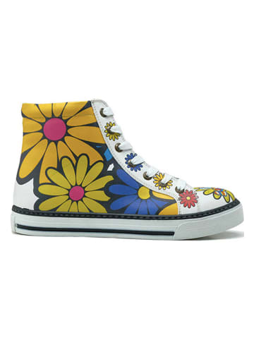 Goby Sneakers wit/geel/meerkleurig