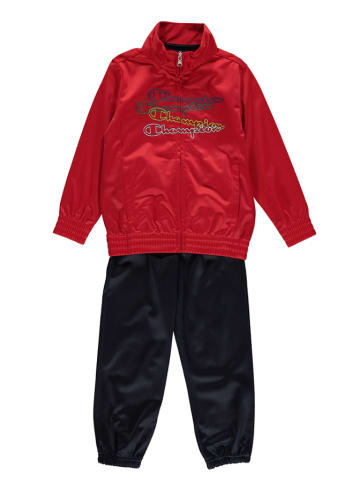 Champion 2-delige outfit rood/zwart
