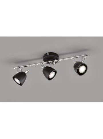 FH Lighting Plafonnière "Gemma" zwart - (B)50 x (D)10 cm