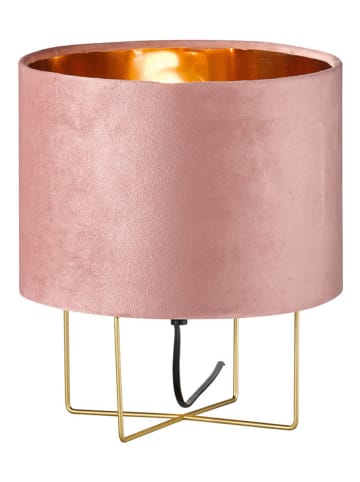 FISCHER & HONSEL Lampa stołowa "Aura" w kolorze różowozłotym - wys. 32 x Ø 24 cm