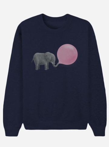 WOOOP Sweatshirt "Jumbo Bubble Gum" in Dunkelblau