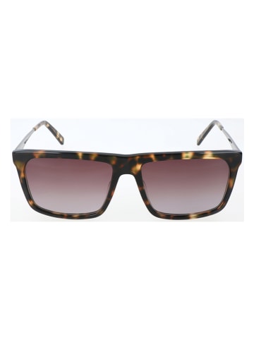 Karl Lagerfeld Damskie okulary przeciwsłoneczne w kolorze brązowo-jasnoróżowym
