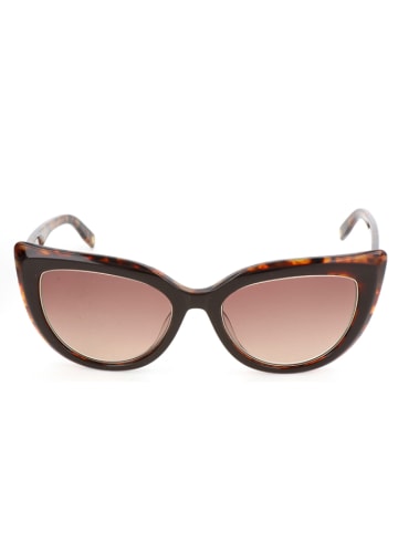 Karl Lagerfeld Damskie okulary przeciwsłoneczne w kolorze brązowym