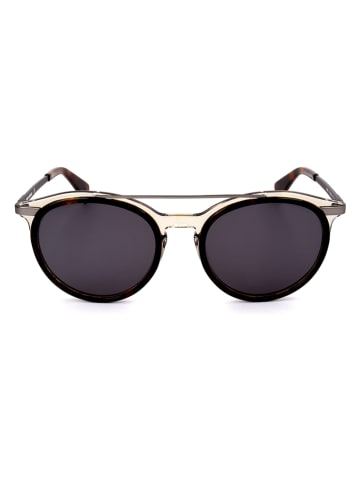 Karl Lagerfeld Herenzonnebril donkerbruin-transparant-zilverkleurig/zwart