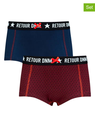 Retour 2-delige set: hipsters "Giada" rood/donkerblauw