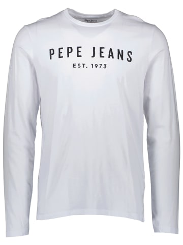 Pepe Jeans Longsleeve "Pol" in Weiß