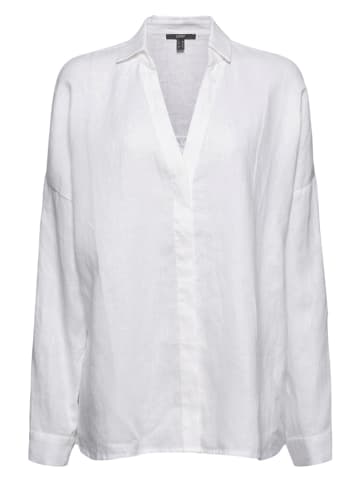 ESPRIT Leinen-Hemd in Weiß