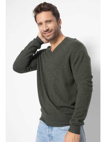 Just Cashmere Kaszmirowy sweter "Walt" w kolorze zielonym