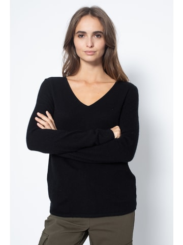 Just Cashmere Kaszmirowy sweter "Joan" w kolorze czarnym