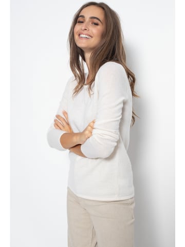 Just Cashmere Kaszmirowy sweter "Jane" w kolorze kremowym