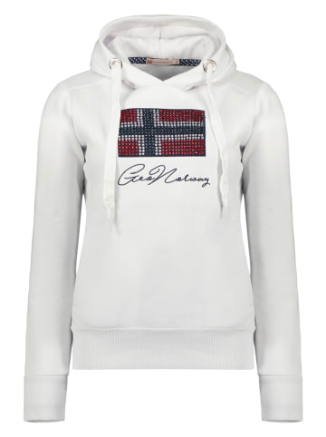 Geographical Norway Hoodie "Goisette" wit