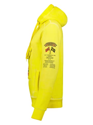 Geographical Norway Hoodie "Gymclass" in Gelb