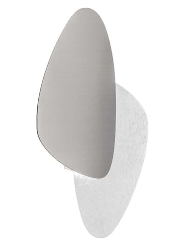 WOFI LED-Wandleuchte "Belana" in Silber - (B)17,5 x (H)30 cm