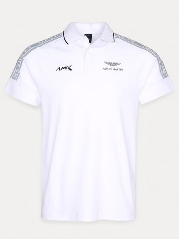 Hackett London Koszulka polo "Camiseta" w kolorze białym