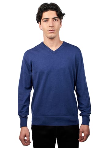 Hackett London Sweter "Jersey" w kolorze niebieskim