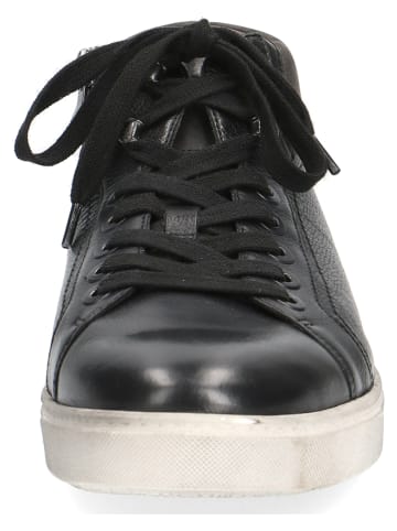 Caprice Skórzane sneakersy "Neo" w kolorze czarnym