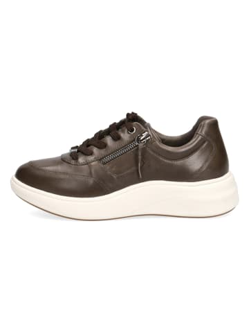 Caprice Leder-Sneakers "Nelly" in Braun