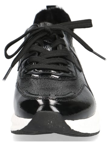 Caprice Skórzane sneakersy "Niki" w kolorze czarnym