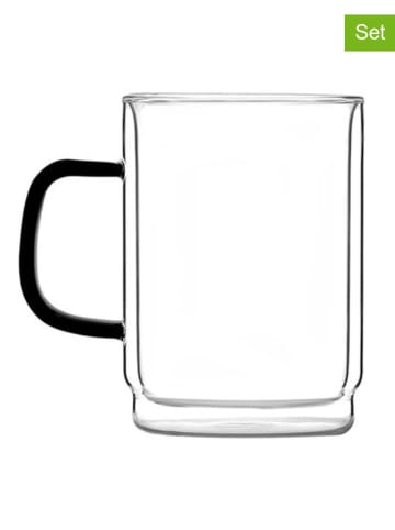 Vialli Design Szklanki (2 szt.) w kolorze czarnym - 350 ml