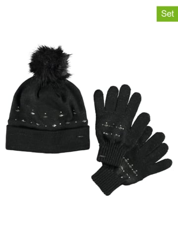 Dare 2b 2-delige set: muts en handschoenen "Bejewel II" zwart