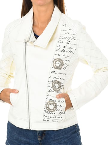 Desigual Kunstleren jas crème