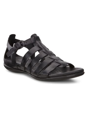 Ecco Leren sandalen "Flash" zwart