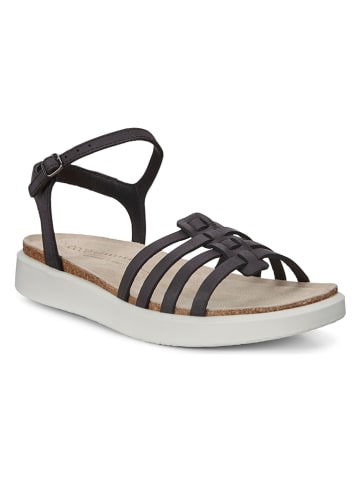 Ecco Leder-Sandalen "Corksphere" in Schwarz