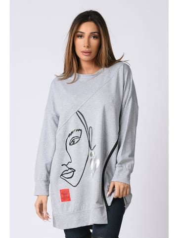 Plus Size Company Sweatshirt "Sophie" lichtgrijs