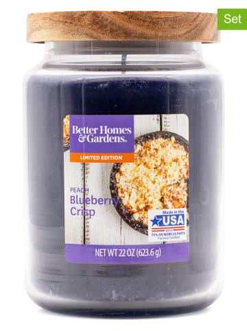 CANDLE-LITE Świece zapachowe (2 szt.) "Peach Blueberry Crisp" - 2 x 623 g