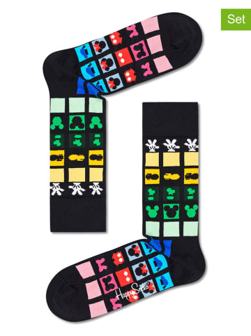 Happy Socks 2-delige set: sokken "Keep It Together" zwart/meerkleurig