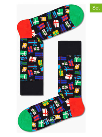 Happy Socks Skarpety (2 pary) "Gift Bonanza" ze wzorem