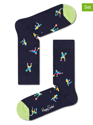 Happy Socks 2er-Set: Socken "Game Set" in Dunkelblau