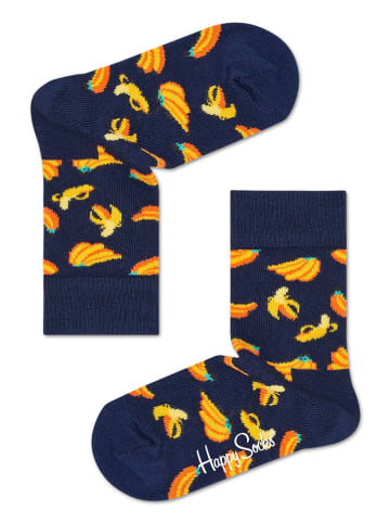Happy Socks Socken "Banana" in Dunkelblau/ Gelb