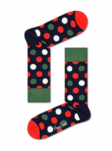 Happy Socks Sokken zwart/rood/groen