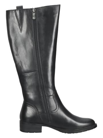 Marco Tozzi Leder-Stiefel in Schwarz