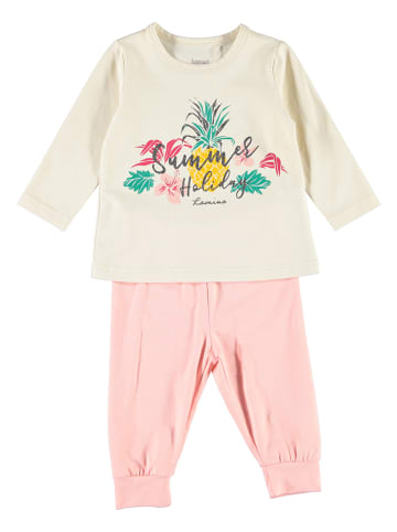 Lamino Pyjama in Creme/ Rosa