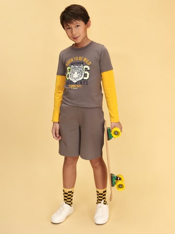 lamino Sweatshort grijs