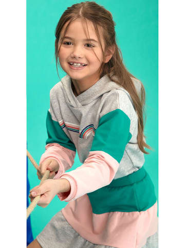 lamino Sweatrock in Türkis/ Rosa/ Hellgrau meliert