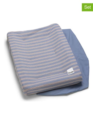 Elodie Details Poszewki (2 szt.) w kolorze szaro-beżowym na matę do przewijania - 74 x 48 cm